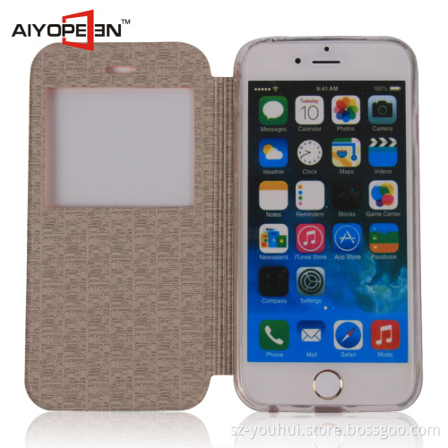 High quality luxury offical style PU leather for iphone 6 /iphone 6s stand case